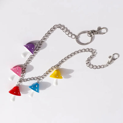 Layered Rainbow Clip-on Chains - cute kawaii colourful designs. LGBTQ fashion