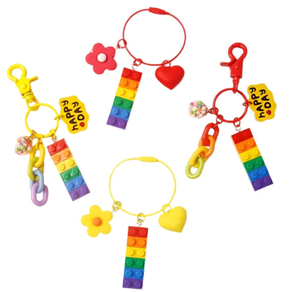 Rainbow Pride Keychain or Bag Charms