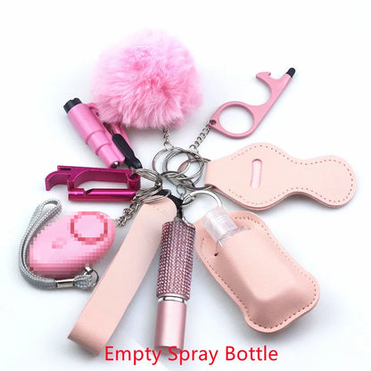 11 piece keychain Accessory Set - wide range of colours and designs