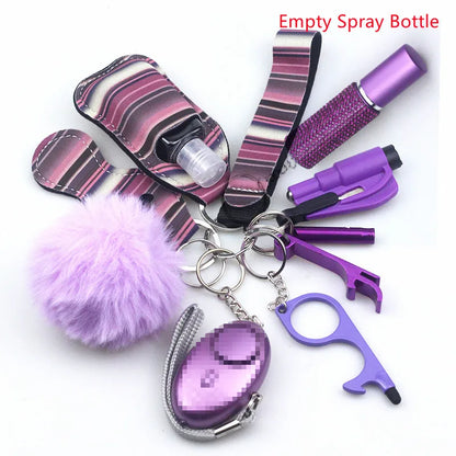 11 piece keychain Accessory Set - wide range of colours and designs