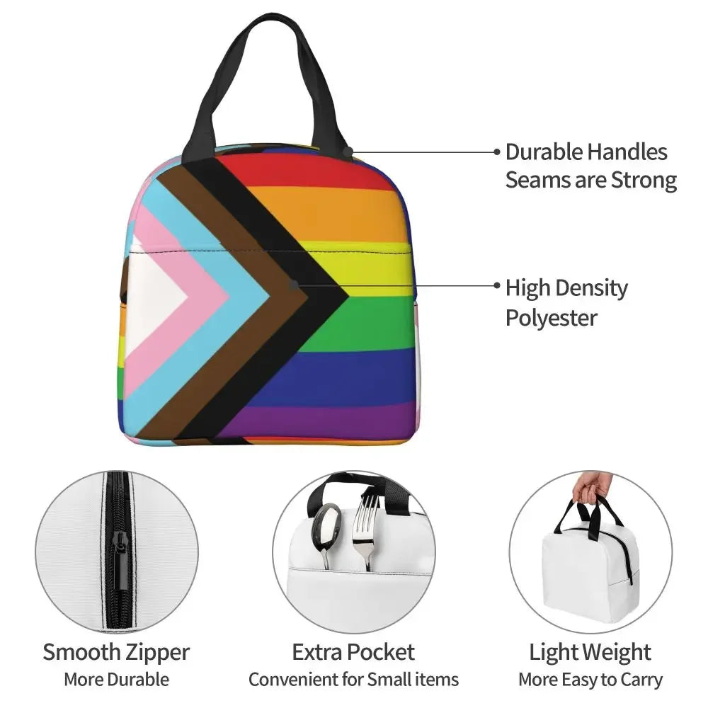 Pride flag LGBTQ Insulated Lunch Bag