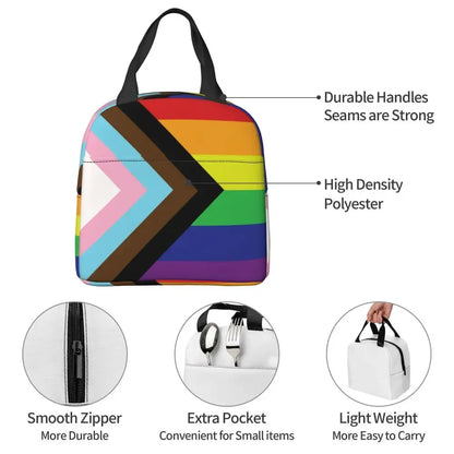 Pride flag LGBTQ Insulated Lunch Bag