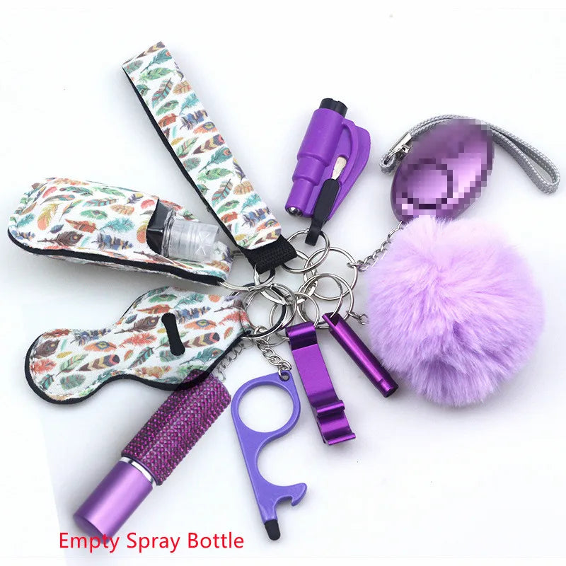 11 piece keychain Accessory Set - wide range of colours and designs