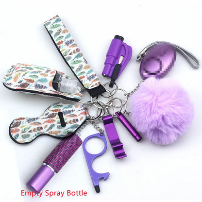 11 piece keychain Accessory Set - wide range of colours and designs