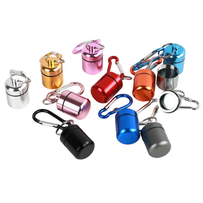 Portable Mini Pill Holder - Carabiner Keychain