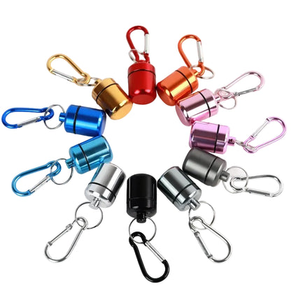 Portable Mini Pill Holder - Carabiner Keychain