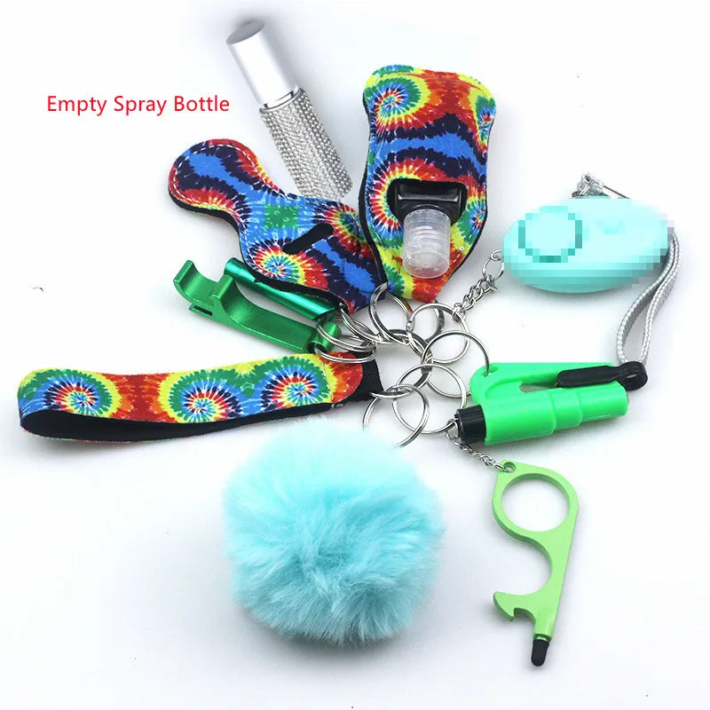 11 piece keychain Accessory Set - wide range of colours and designs