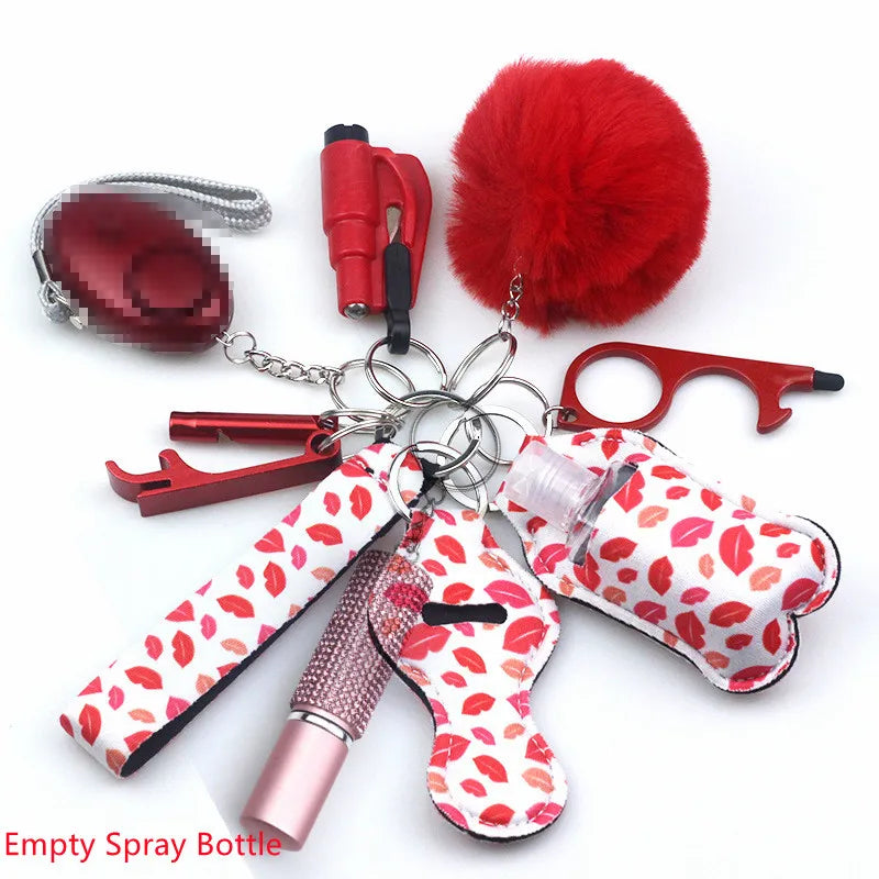 11 piece keychain Accessory Set - wide range of colours and designs