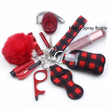 11 piece keychain Accessory Set - wide range of colours and designs