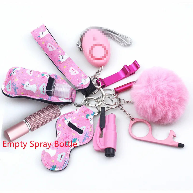 11 piece keychain Accessory Set - wide range of colours and designs