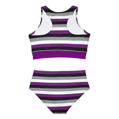 Ace Asexual Pride Flag Sporty Swim or Activewear Set - Gay Skate - Ace Asexual Pride Flag Sporty Swim or Activewear Set - Ace Asexual Pride Flag Sporty Swim or Activewear Set