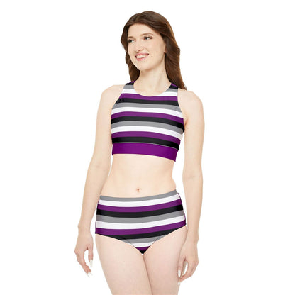 Ace Asexual Pride Flag Sporty Swim or Activewear Set - Gay Skate - Ace Asexual Pride Flag Sporty Swim or Activewear Set - Ace Asexual Pride Flag Sporty Swim or Activewear Set