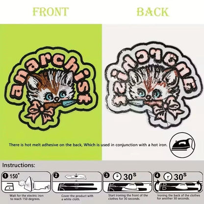 Anarchist iron on patch