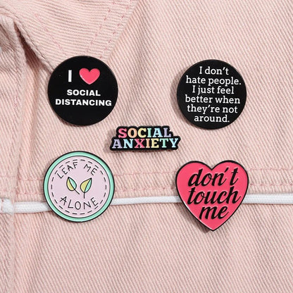Anti-Social enamel pins