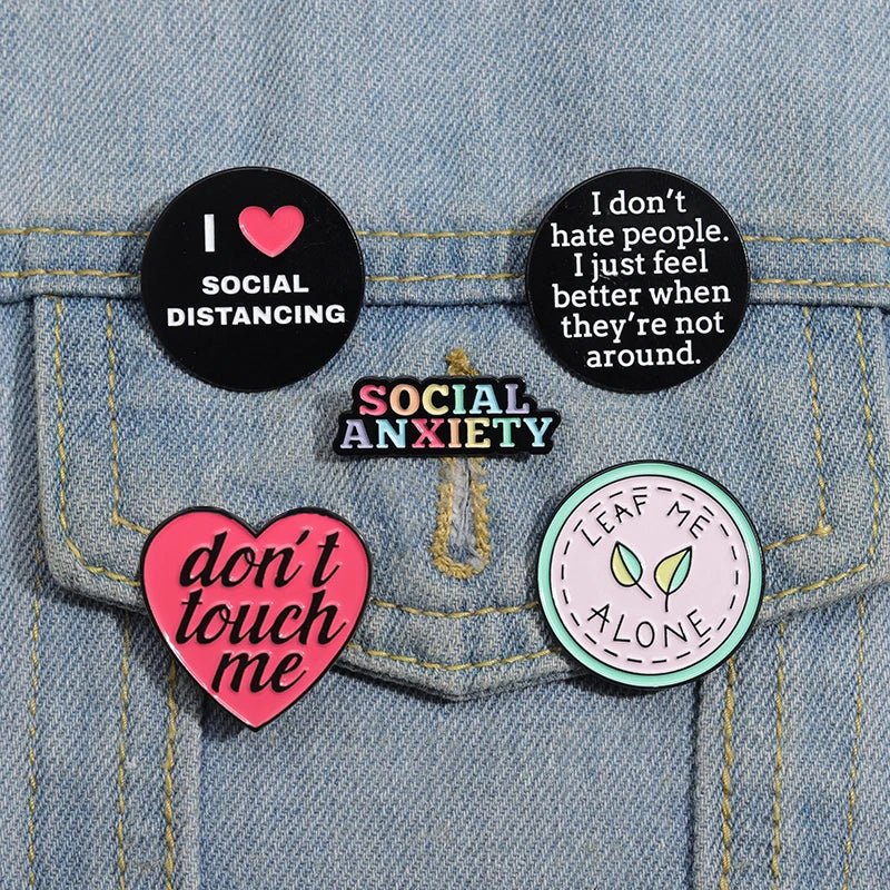 Anti-Social enamel pins