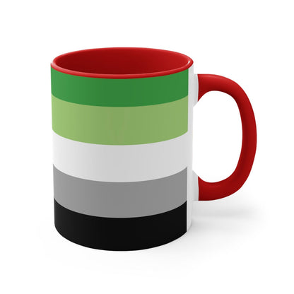 Aromantic Pride Flag cup - colourful accent mug - Gay Skate - Aromantic Pride Flag cup - colourful accent mug - Aromantic Pride Flag cup - colourful accent mug