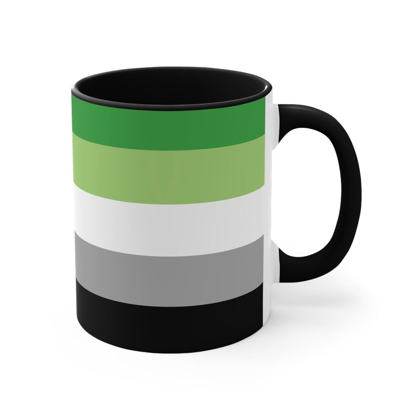 Aromantic Pride Flag cup - colourful accent mug - Gay Skate - Aromantic Pride Flag cup - colourful accent mug - Aromantic Pride Flag cup - colourful accent mug