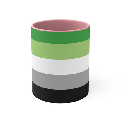 Aromantic Pride Flag cup - colourful accent mug - Gay SkateAromantic Pride Flag cup - colourful accent mugMugPrintifyGay Skate14091051862187126384