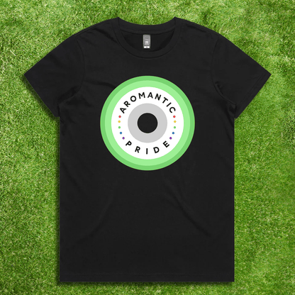 Aromantic pride - Local hand printed t-shirt