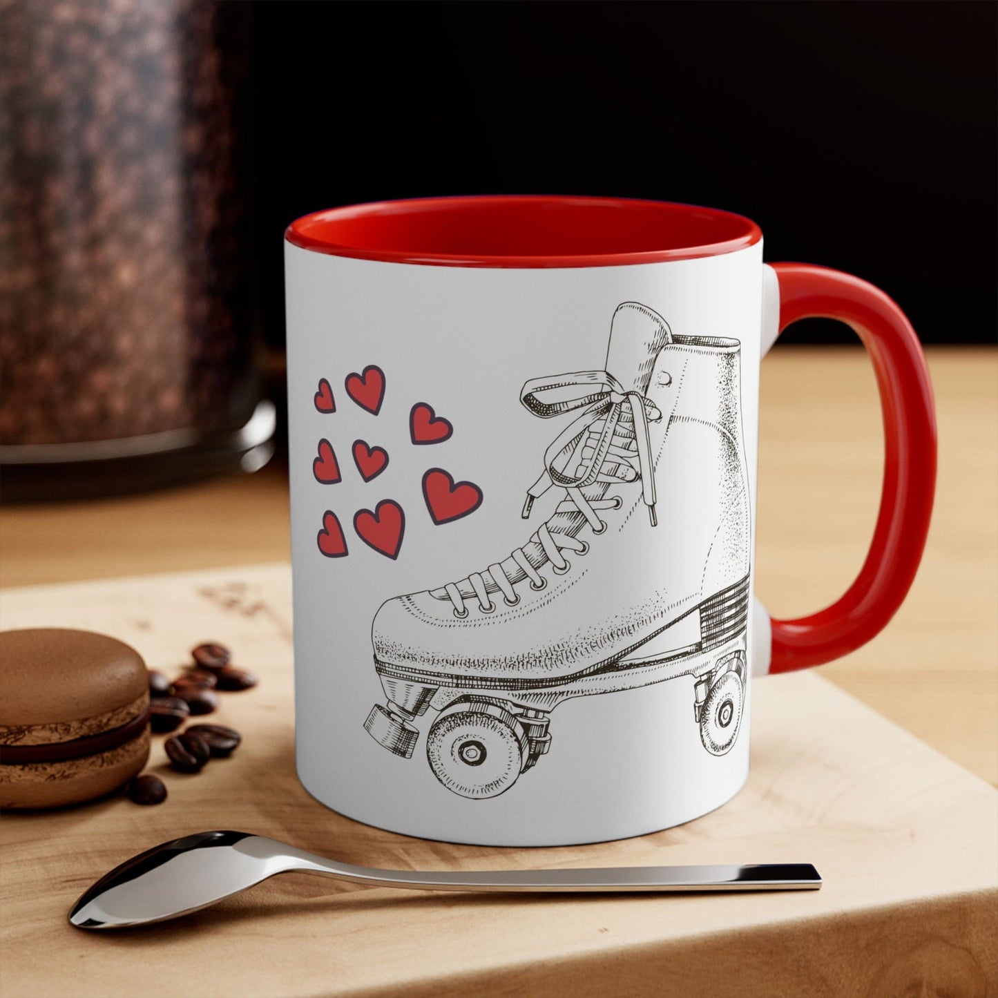 Artistic roller skate love  - cute colourful accent mug - Gay Skate - Artistic roller skate love  - cute colourful accent mug - Artistic roller skate love  - cute colourful accent mug