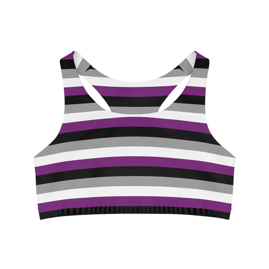 Asexual ace pride flag seamless ports crop . Queer active wear - Gay SkateAsexual ace pride flag seamless ports crop . Queer active wearAll Over PrintsPrintifyGay Skate88341122448500044138