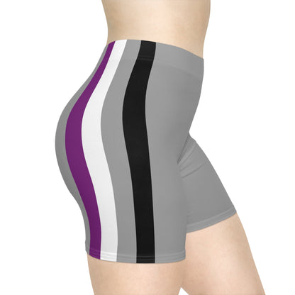 Asexual Pride Flag Bike Shorts - Gay SkateAsexual Pride Flag Bike ShortsAll Over PrintsPrintifyGay Skate15550836407960665440