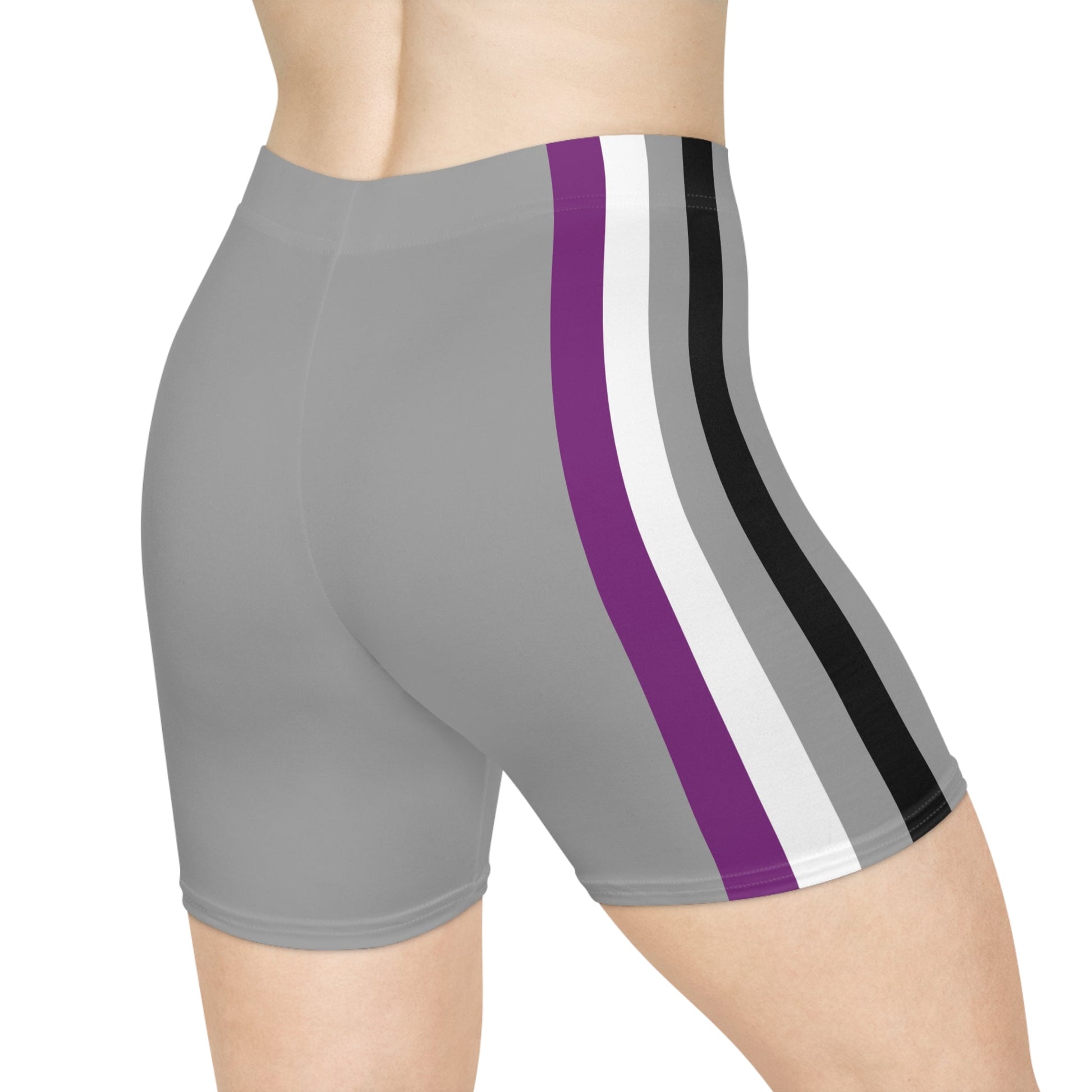 Asexual Pride Flag Bike Shorts - Gay SkateAsexual Pride Flag Bike ShortsAll Over PrintsPrintifyGay Skate15550836407960665440