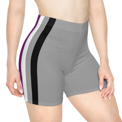 Asexual Pride Flag Bike Shorts - Gay SkateAsexual Pride Flag Bike ShortsAll Over PrintsPrintifyGay Skate15550836407960665440