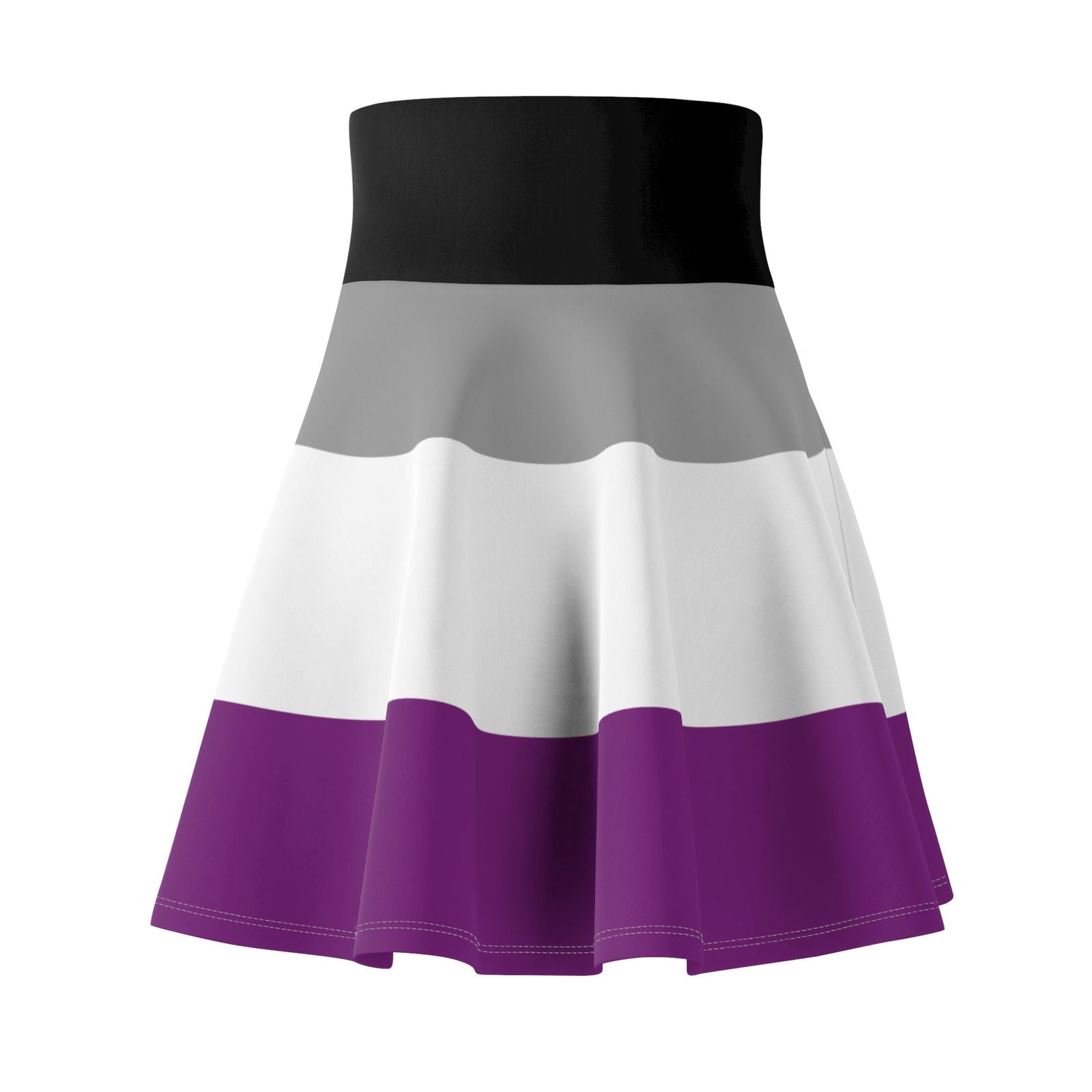 Asexual pride flag Skater Skirt - Gay Skate - Asexual pride flag Skater Skirt - Asexual pride flag Skater Skirt