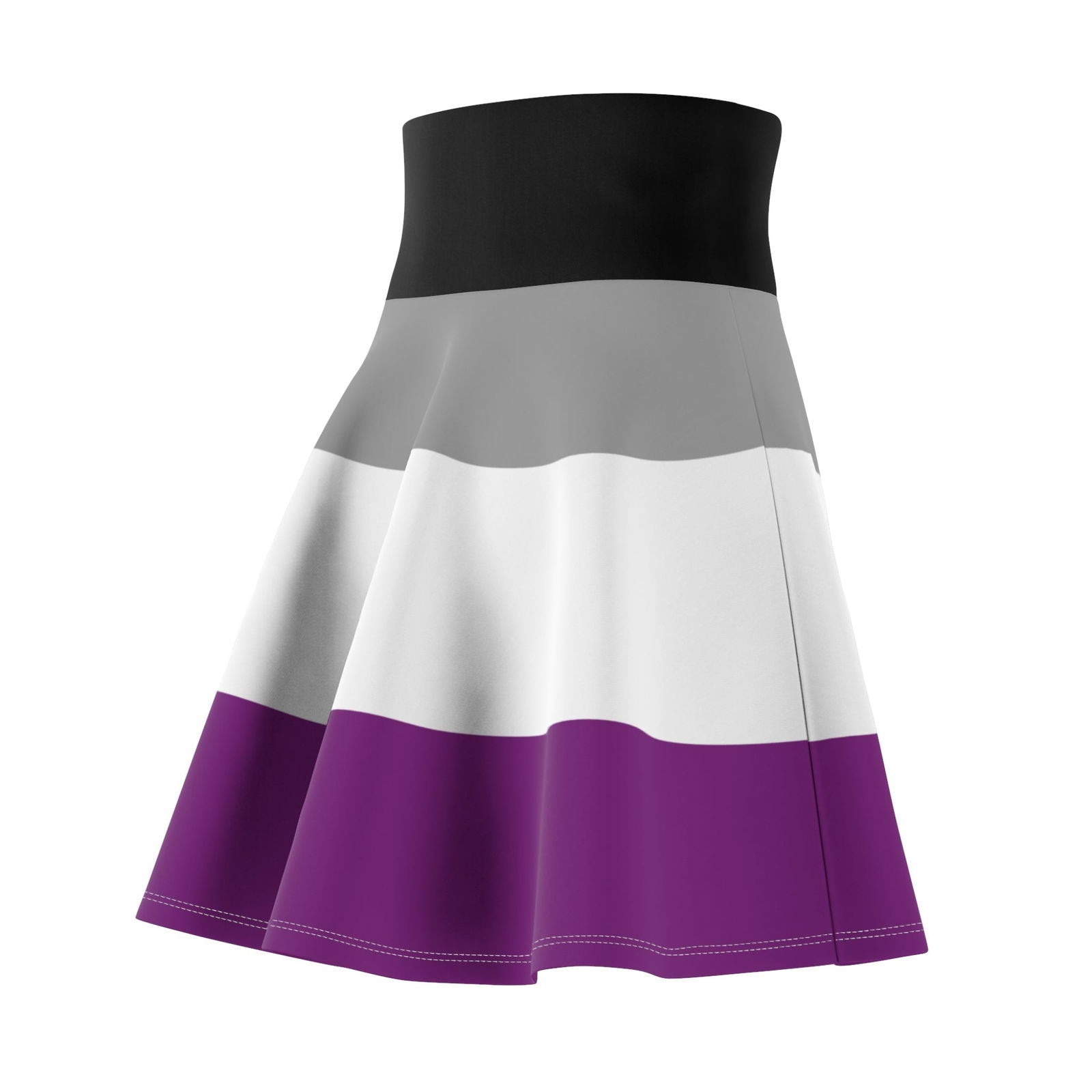 Asexual pride flag Skater Skirt - Gay Skate - Asexual pride flag Skater Skirt - Asexual pride flag Skater Skirt