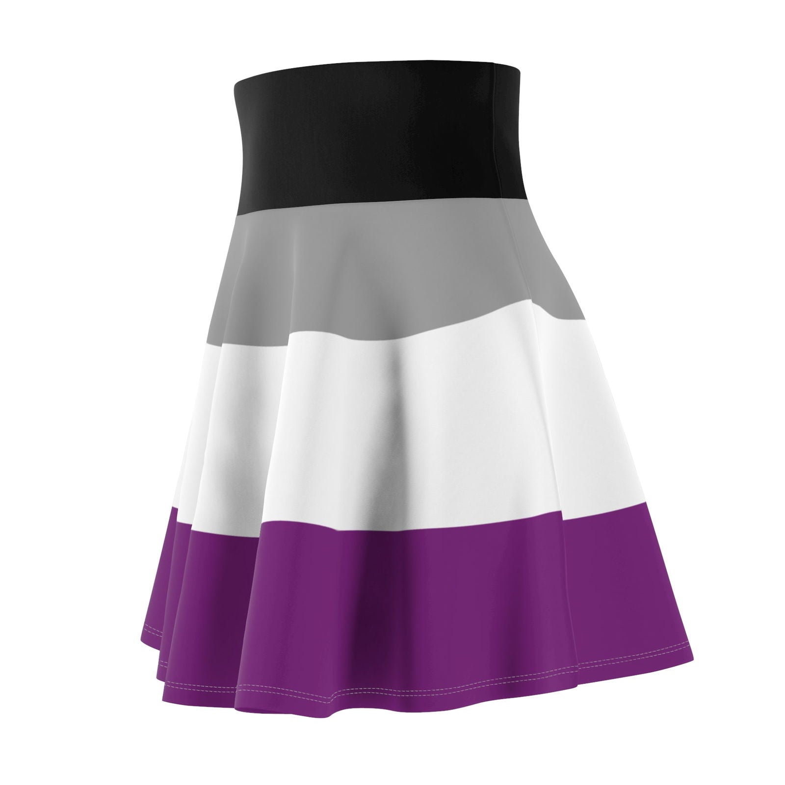 Asexual pride flag Skater Skirt - Gay Skate - Asexual pride flag Skater Skirt - Asexual pride flag Skater Skirt