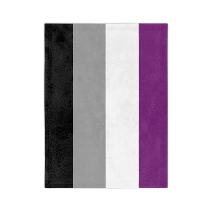 Asexual Pride Flag - Velveteen Microfiber Blanket - Gay Skate - Asexual Pride Flag - Velveteen Microfiber Blanket - Asexual Pride Flag - Velveteen Microfiber Blanket