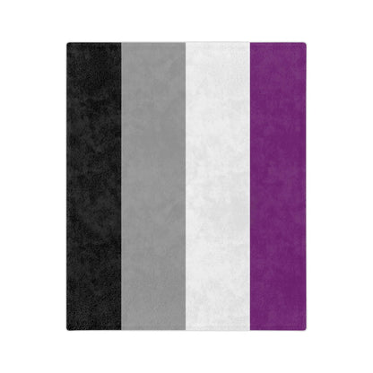 Asexual Pride Flag - Velveteen Microfiber Blanket - Gay Skate - Asexual Pride Flag - Velveteen Microfiber Blanket - Asexual Pride Flag - Velveteen Microfiber Blanket