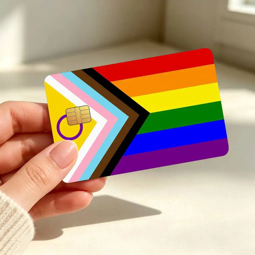 LGBT pride flag bank card skin