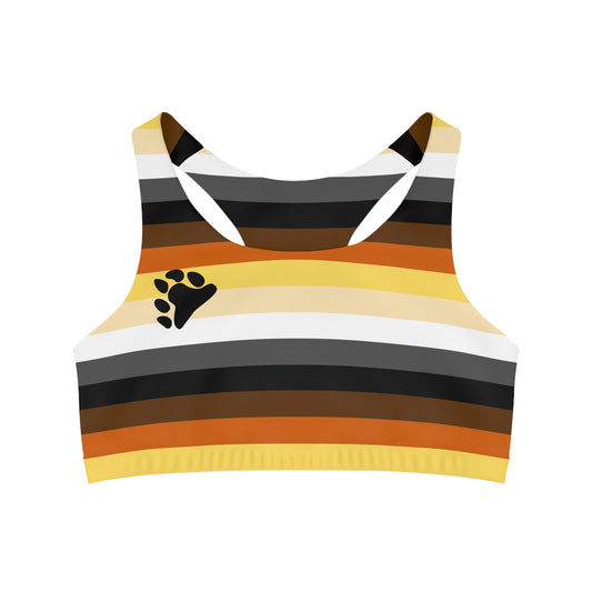 Bear Pride Flag Seamless Sports Bra, LGBTQ+ Activewear, Pride Month Apparel, Mens Sports Top, Pride Parade Outfit, Queer Athleisure - Gay SkateBear Pride Flag Seamless Sports Bra, LGBTQ+ Activewear, Pride Month Apparel, Mens Sports Top, Pride Parade Outfit, Queer AthleisureAll Over PrintsPrintifyGay Skate14265838890448419903