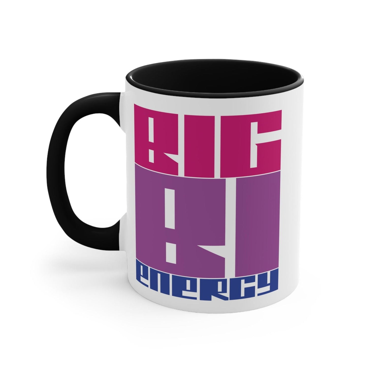 Big Bi Energy bi pride flag colours accent mug - Gay Skate - Big Bi Energy bi pride flag colours accent mug - Big Bi Energy bi pride flag colours accent mug