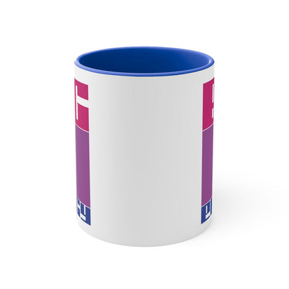 Big Bi Energy bi pride flag colours accent mug - Gay Skate - Big Bi Energy bi pride flag colours accent mug - Big Bi Energy bi pride flag colours accent mug