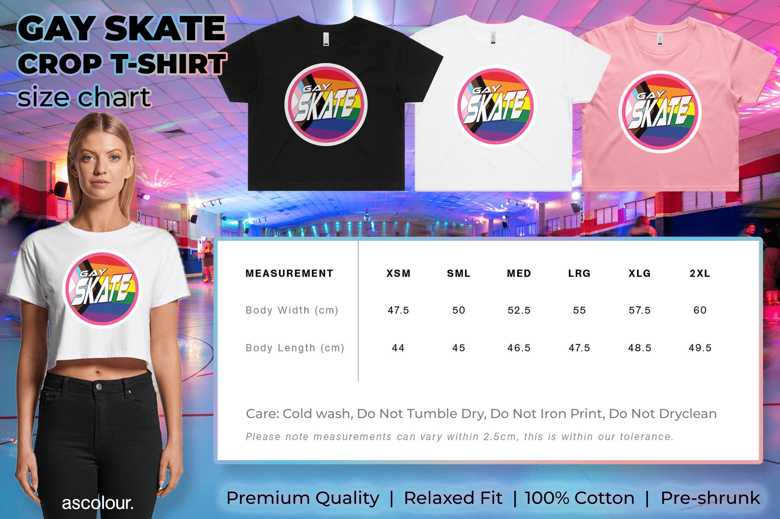 BIG BI ENERGY original design - locally printed crop tee - Gay Skate - BIG BI ENERGY original design - locally printed crop tee - BIG BI ENERGY original design - locally printed crop tee