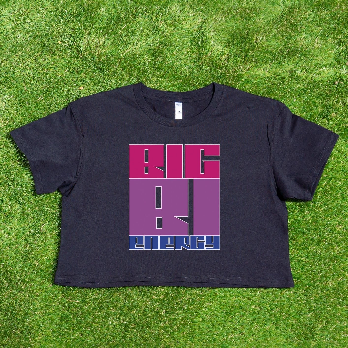 BIG BI ENERGY original design - locally printed crop tee - Gay Skate - BIG BI ENERGY original design - locally printed crop tee - BIG BI ENERGY original design - locally printed crop tee