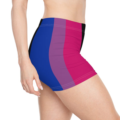 Bisexual Pride Flag Short Shorts - Gay SkateBisexual Pride Flag Short ShortsAll Over PrintsPrintifyGay Skate43399999356875462346