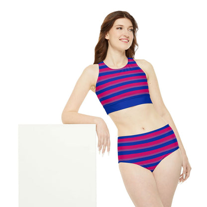 Bisexual Pride Flag - Sporty Swim or Activewear Set - Gay Skate - Bisexual Pride Flag - Sporty Swim or Activewear Set - Bisexual Pride Flag - Sporty Swim or Activewear Set