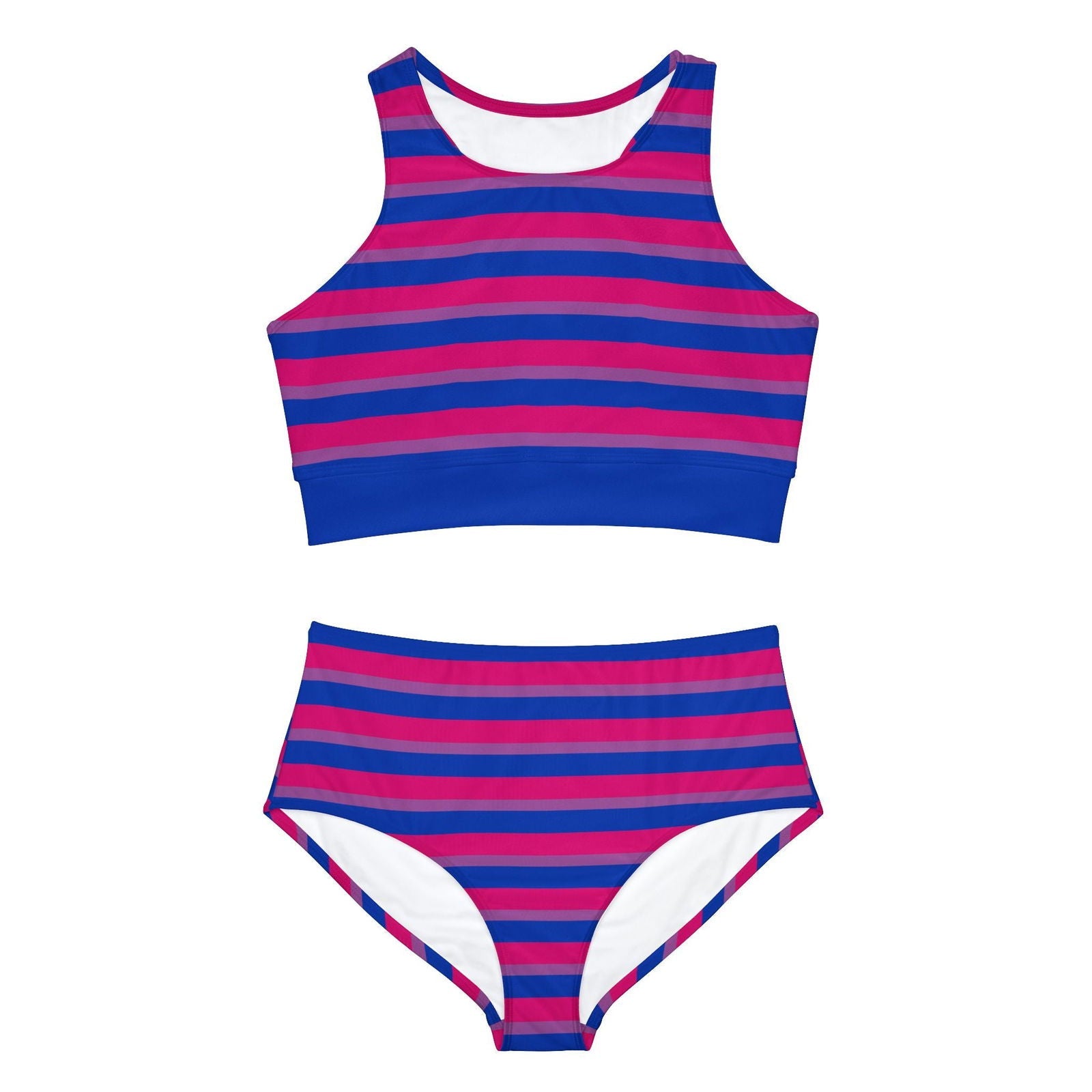 Bisexual Pride Flag - Sporty Swim or Activewear Set - Gay Skate - Bisexual Pride Flag - Sporty Swim or Activewear Set - Bisexual Pride Flag - Sporty Swim or Activewear Set