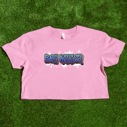 Boy Kisser - locally printed crop tee