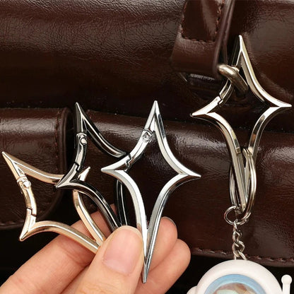 Chrome Star Shaped Carabiner - 4 colours
