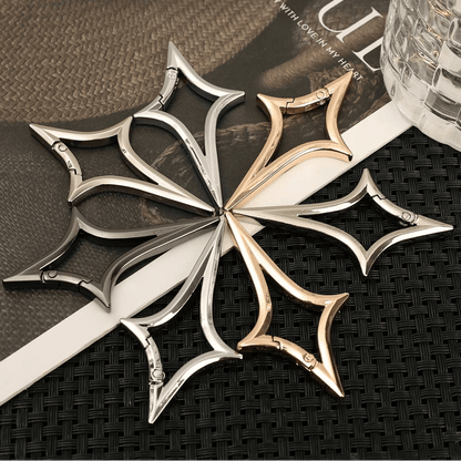 Chrome Star Shaped Carabiner - 4 colours
