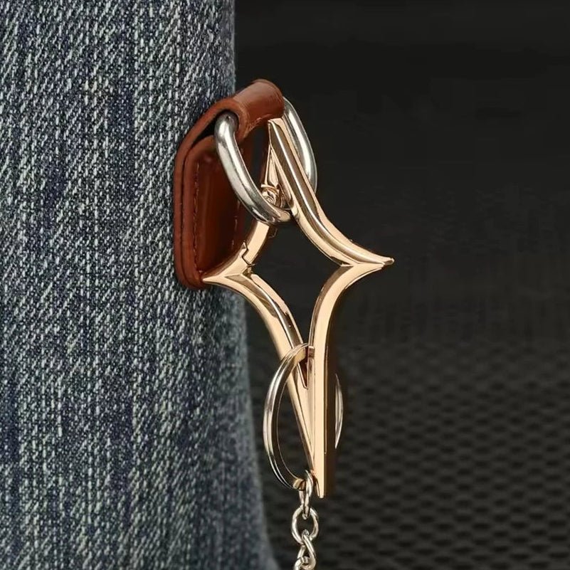Chrome Star Shaped Carabiner - 4 colours