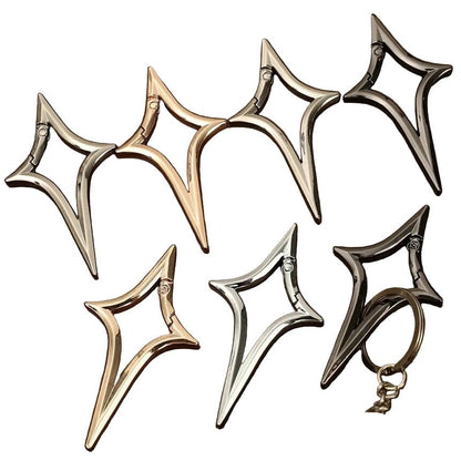 Chrome Star Shaped Carabiner - 4 colours