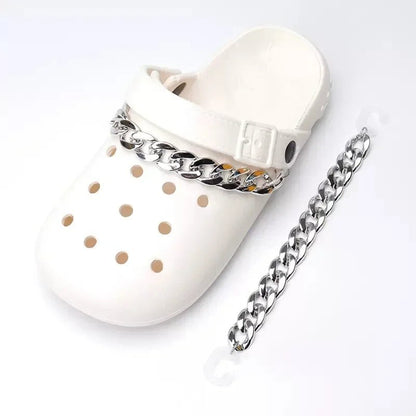 Silver chain for Crocs jibbitz