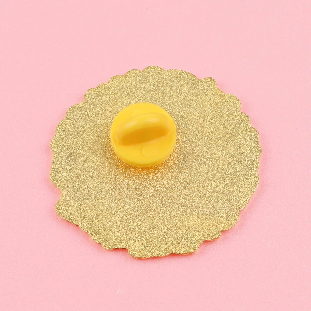 Cosmic planets and flowers - subtle rainbow pride enamel pin