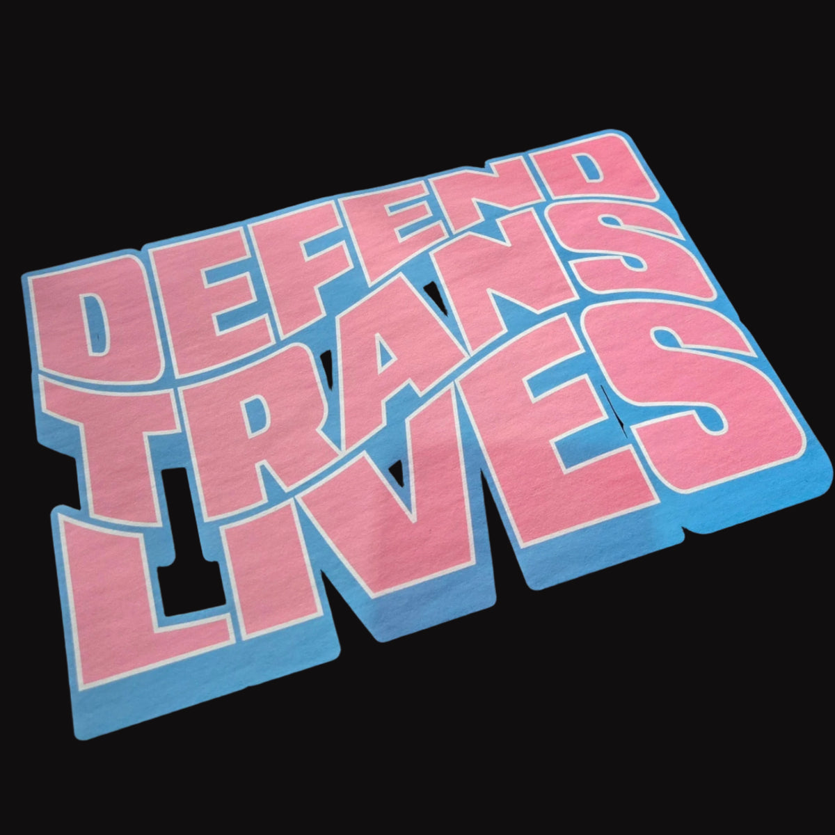 Defend Trans Lives Local Hand Printed T-Shirt - Trans Rights Activism ...